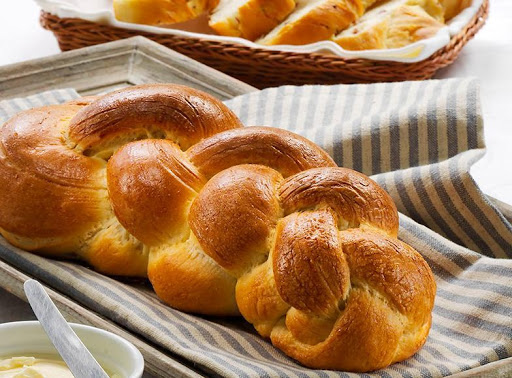 Swiss braid Zopf bread